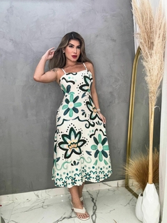 VESTIDO MIDI FENDAS