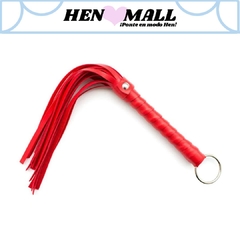 Látigo De Cuerdas - Flogger - Bdsm Negro / Rojo - Hen-Mall