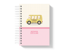 Agenda Escolar | 2025 - Capa Bus Rosa