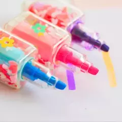 Mini Marca Texto Caneta Esmalte Divertido - Papelaria Fofa - Prisma Papelaria Criativa