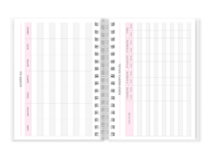 Agenda Escolar | 2025 - Capa Relógios Rosa - loja online