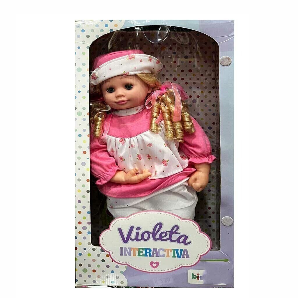 Muñeca discount violeta interactiva