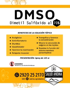 DMSO al %70 spray 125cc en internet