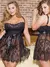 Feminino 5xl conjunto de pijamas de renda malha vestido de noite lingerie eróti - loja online