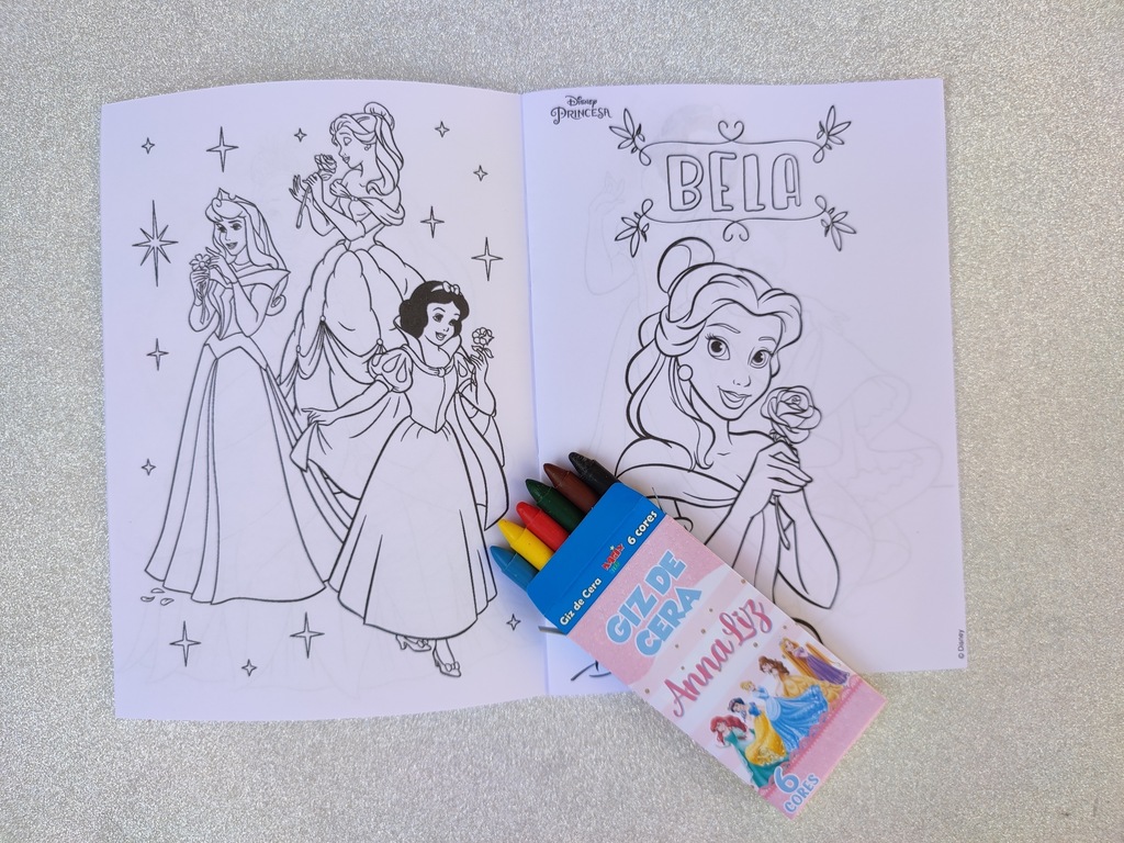Kit colorir Princesas (PEDIDO MÍNIMO 10 UNIDADES)