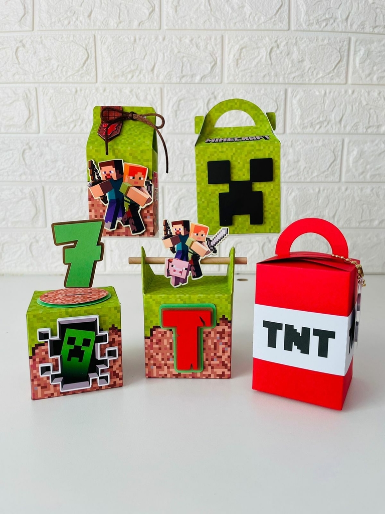 Sacos Papel Minecraft Party