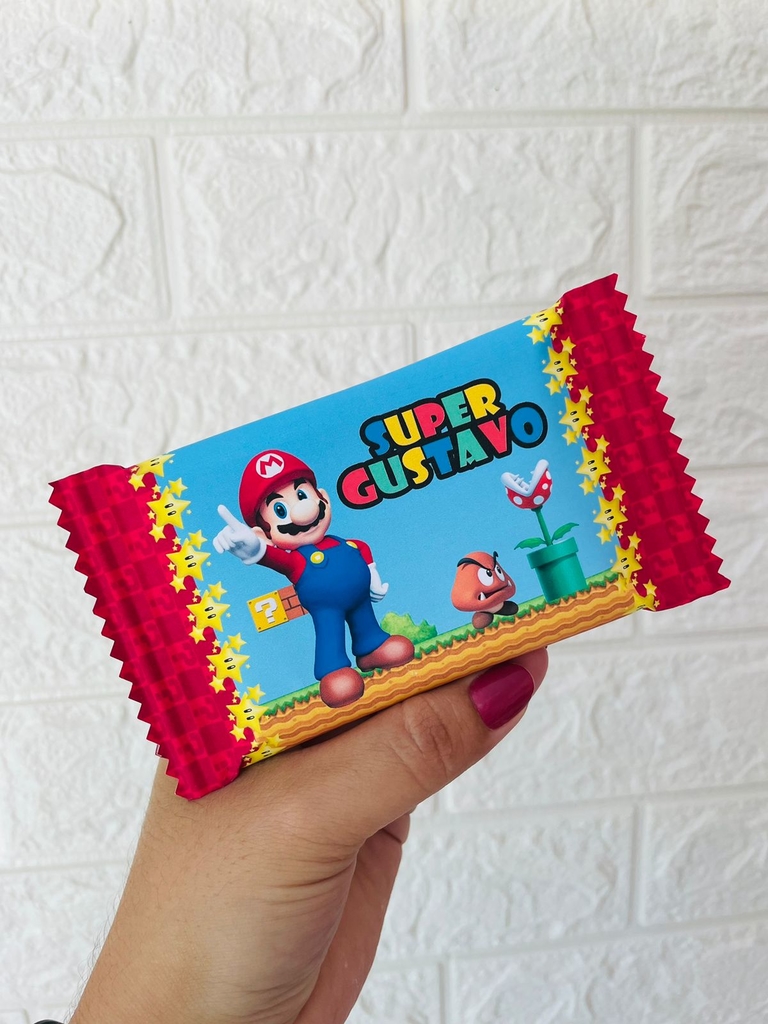 Kit com 15 unidades Jogo da Velha Mario Bros