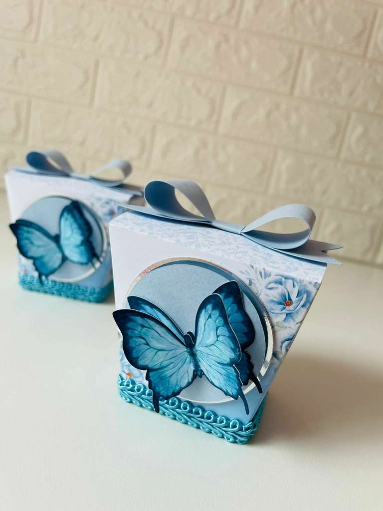 Arquivo silhouette topo de bolo borboletas azuis 02