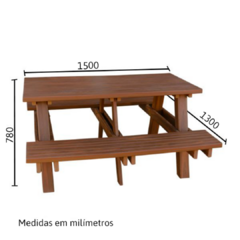 MESA DE CHURRASQUEIRA 1500 MM - comprar online