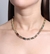 Choker riviera cravejada zircônia inspiração alta joalheria, dourado