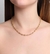 Choker elos slim, Inspiração alta joalheria (40+8) cm, ouro mix