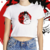 CAMISETA CROPPED 100% ALGODÃO - ONE PIECE - GOKU