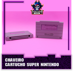 Chaveiro Cartucho Fita Super Nintendo - Dobrão 3D 