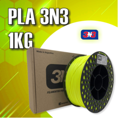 Filamento PLA - Amarelo Fluorescente - 3N3 - 1.75mm - 1Kg