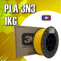 Filamento PLA - Amarelo - 3N3 - 1.75mm - 1Kg