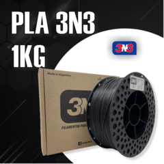 Filamento PLA - Cinza Escuro - 3N3 - 1.75mm - 1Kg