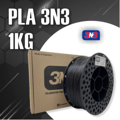 Filamento PLA - Preto- 3N3 - 1.75mm - 1Kg