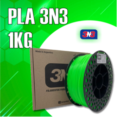 Filamento PLA - Verde Fluorescente- 3N3 - 1.75mm - 1Kg