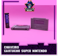 Chaveiro Cartucho Fita Super Nintendo