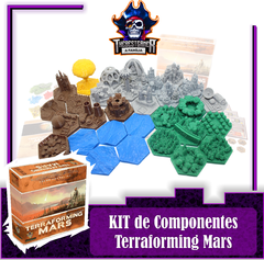 Kit de componentes - Terraforming Mars com cidades personalizadas