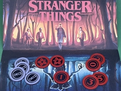 Kit de tokens do jogo Stranger Things - Mundo Invertido