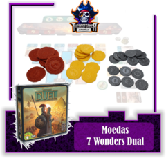 Kit Moedas 7 Wonders Duel