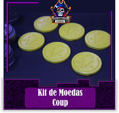 Kit de Moedas Coup - Idênticas ao jogo - Dobrão 3D 