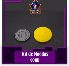 Kit de Moedas Coup - Idênticas ao jogo - Dobrão 3D 