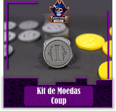 Imagem do Kit de Moedas Coup - Idênticas ao jogo