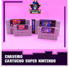 Chaveiro Cartucho Fita Super Nintendo