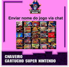 Chaveiro Cartucho Fita Super Nintendo - comprar online