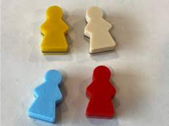 Meeples do Village na cor cinza - comprar online