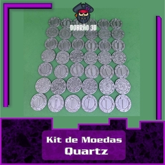 Kit de Moedas Jogo Quartz - Dobrão 3D 