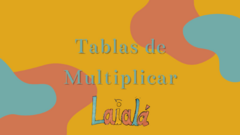 Pack Educativo TABLAS DE MULTIPLICAR 2do ciclo