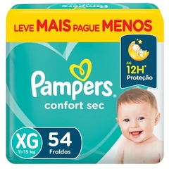 Fralda Pampers Confort Sec XG C/54 Un.