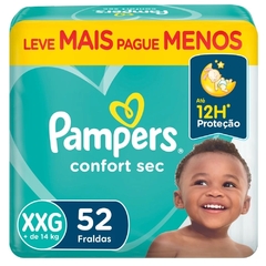 Fralda Pampers Confort Sec XXG C/52 Un.