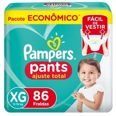 Fralda Pampers Pants Ajuste Total XG C/86 Un.