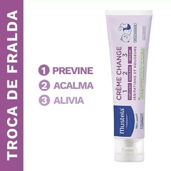 Creme Vitaminado Mustela Preventivo de Assaduras 123 100ml. - Fraldaria Kinderbaby.com