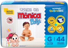 Fralda Turma da Mônica G C/44 Un.