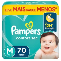 Fralda Pampers Confort Sec M C/70 Un.