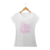 Baby Look Feminina Manga Curta Estampada 100% Algodão "Stay Positive" - comprar online