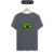 Camiseta T-shirt Manga Curta Estampada 100% Algodão "Deus é brasileiro" - loja online