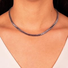 Choker Cristais Baguete Ametista | 80604 - comprar online