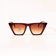 Óculos de Sol Quadrado Acetato Marrom | 81531