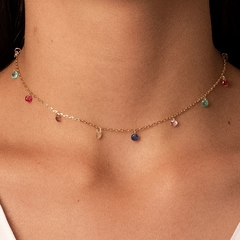 Choker Cristais Color | 95298 - comprar online