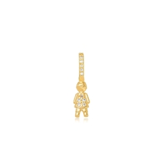 Pingente Menina Micro Zirconia | 95567