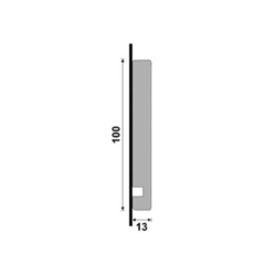 Guarnição de Poliestireno Santa Luzia 454 (Cinza Titanium) - Altura: 10cm - Liso - comprar online