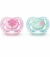 Avent Chupete Ultra Air Decorado X2 (0-6M) Rosa/Verde