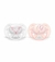 Avent Chupete Ultra Soft Decorado X 2 (0-6M) Rosa/Blanco