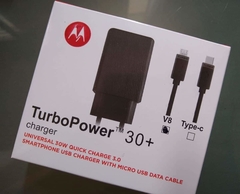 turbo power 30+ v8 charger - carregador universal
